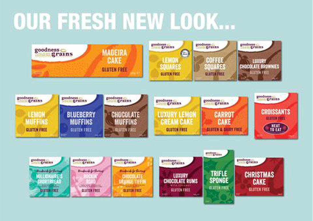 A ‘Brand’ New Look for Gluten Free Bakery range.